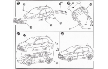 Сборная модель Volkswagen Golf GTI V