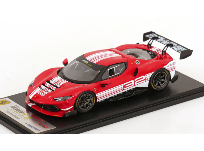 FERRARI 296 Gt3 3.0l Twin Turbo V6 Challenge №32 Finali Mondiali Mugello Italy (2023), Red White