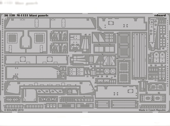 Фототравление для M-1131 blast panels