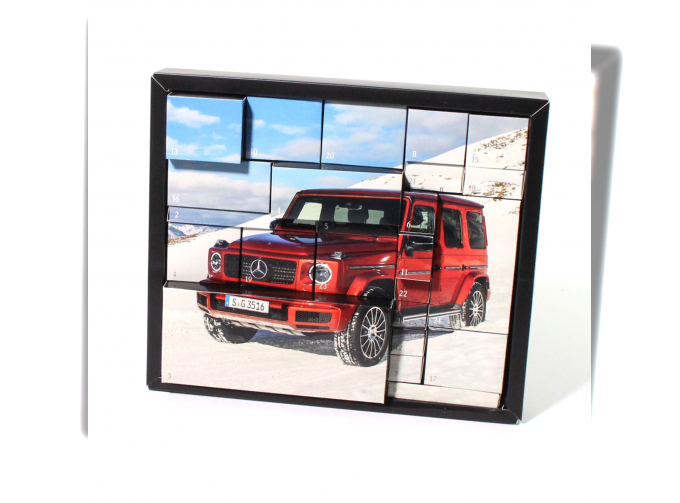 MERCEDES-BENZ G-class W463 (2018), designo hyacinth red metallic, Advent Calendar (сборная модель)