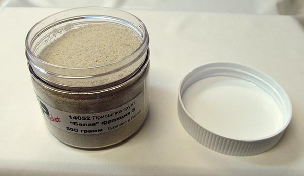 Присыпка грунт белая фракция s, 500 гр.
