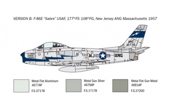 Сборная модель F-86E Sabre