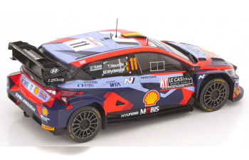 HYUNDAI I20 N Rally1 Team Shell Mobis Wrt №11 3rd Rally Montecarlo (2023) Thierry Neuville - Martijn Wydaeghe, 2 Tone Blue Red