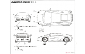 Сборная модель Lamborghini Gallardo SE