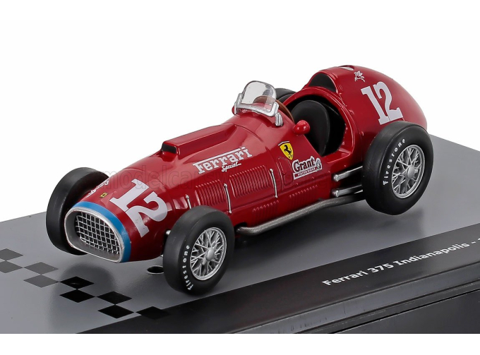 FERRARI F1  375 F2 №12 World Champion Season 1952 Alberto Ascari - Con Vetrina - With Showcase, Red