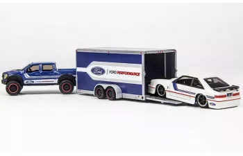 FORD F-150 SVT Raptor - Car Trailer - FORD SVT Cobra (1993), blue/white/black