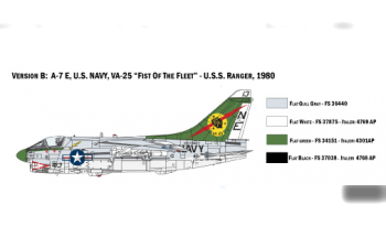 Сборная модель Американский штурмовик Ling-Temco-Vought A-7E Corsair II