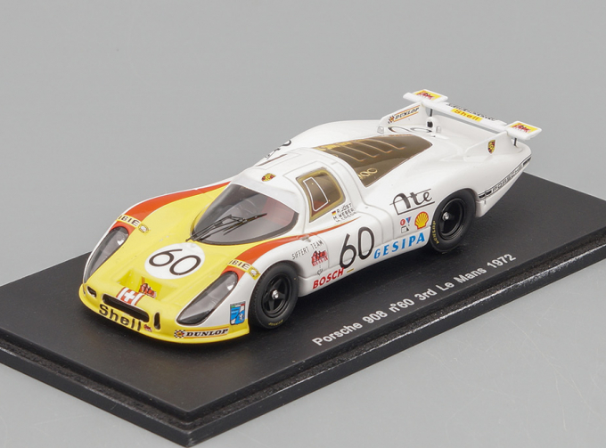 PORSCHE 908 #60 M.Casoni - R.Joest - M.Weber - 3rd LM (1972), white