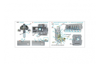 3D Декаль интерьера кабины F-15C Early/J Early (Fine Molds)