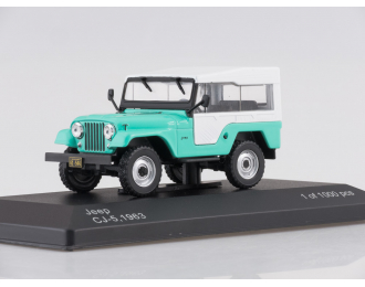 JEEP CJ-5 4x4 (1963), light green / white