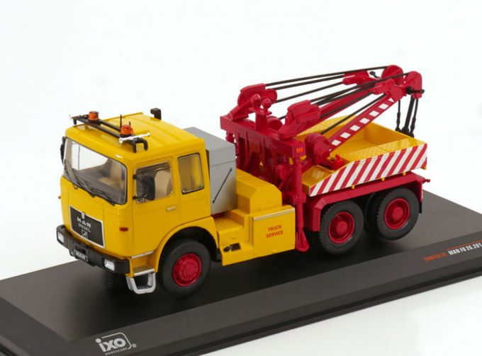 MAN F8 26.28 tow truck(эвакуатор), yellow