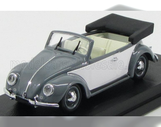 VOLKSWAGEN Beetle Cabriolet Karmann Open (1949), Grey White