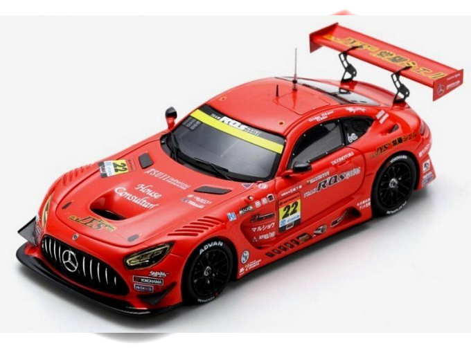 MERCEDES-BENZ Gt3 Amg Team R'qs Motor Sport №22 Gt300 Class Super Gt (2023) H.wada - M.jyonai - M.kano, Red