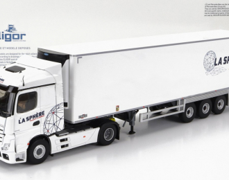MERCEDES-BENZ Actros 5 1845 Truck Semi-frigo La Sphere Transports (2020), white