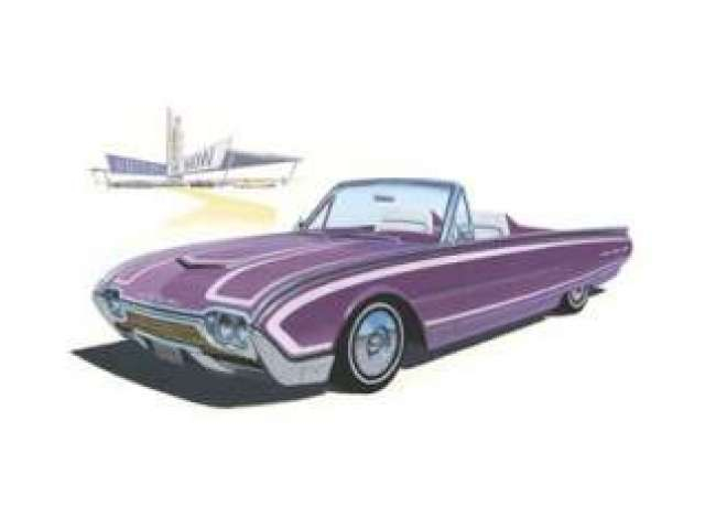 Сборная модель Ford Thunderbird convertible (plastic modelkit). 1962