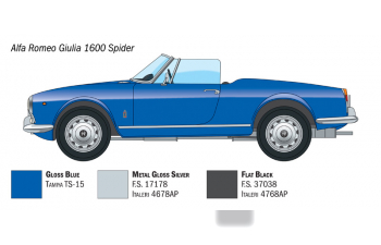 Сборная модель Alfa Romeo Giulia 1600 Spider