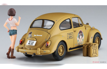 Сборная модель VOLKSWAGEN Beetle Type 1 With Girl Figure Rei Hazumi 1965