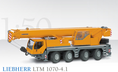 LIEBHERR LTM 1070-4.1, gelb, 1:50