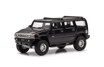 Набор Престиж 2000ых: VOLVO S80 (2009) и HUMMER H2 (2008), черный металлик