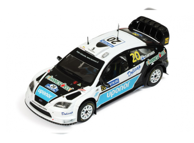 FORD Focus RS 07 WRC n.20 M.Rantanen Rally Filand special decoration (2008), white 