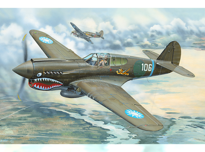 Сборная модель Авиация P-40E War Hawk