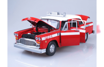 CHECKER A11 Chelsea Fire Engine (1981), red