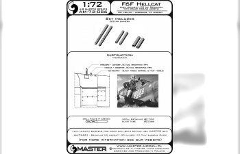 Набор вооружения для ранних F6F Hellcat (стволы для Browning 12,7мм)