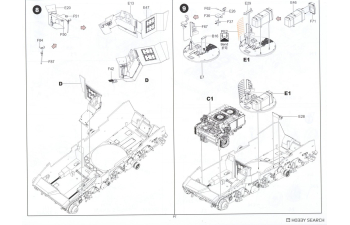 Сборная модель танк Merkava Mk.II (с интерьером и рабочими траками)