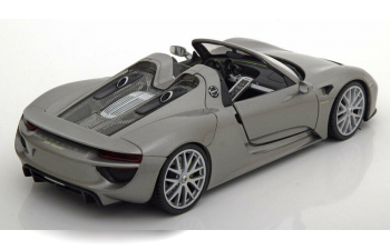 Porsche 918 Spyder Convertible 2015 серый