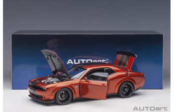 Dodge Challenger SRT Hellcat Widebody - 2018 (go mango/dual gunmetal center stripes)