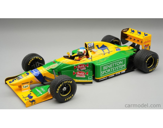 BENETTON F1 B193B TEAM BENETTON FORD №5 Donington Park British GP Rain Tires (with pilot figure) Michael Schumacher (1993)