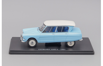 CITROEN Ami 6 1961, Auto Vintage, blue / white