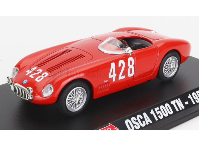 OSCA 1500tn Spider №428 Winner Category Mille Miglia (1956) Cabianca, Red