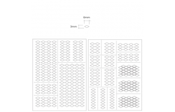 Маска окрасочная ромбы 3х6мм, размер S