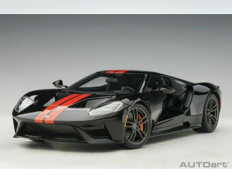 Ford GT - 2017 (shadow black/orange stripes)