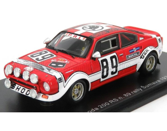 SKODA 200rs №89 (night Version) Winner Rally Sumava (1975) J.sedivy - J.janecek, Red White