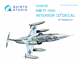 3D Декаль интерьера кабины TF-104G (для модели Hasegawa)