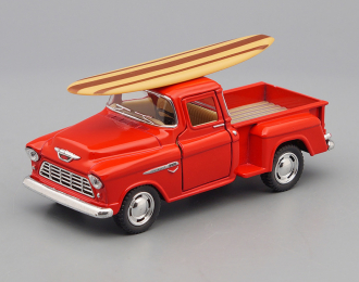 CHEVROLET Stepside Pick-up Surfboard (1955), red