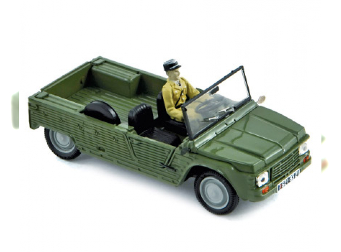 CITROEN Mehari Gendarmerie с фигуркой жандарма (1979), green