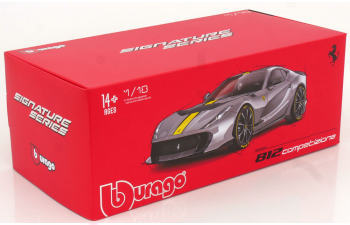 FERRARI 812 Competizione (2021), Grigio Coburn Yellow - Grey Met