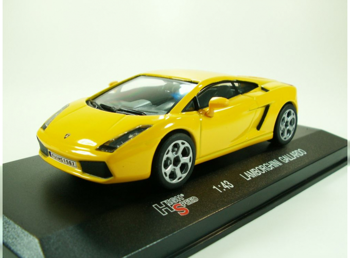 LAMBORGHINI Gallardo, High Speed 1:43, желтый