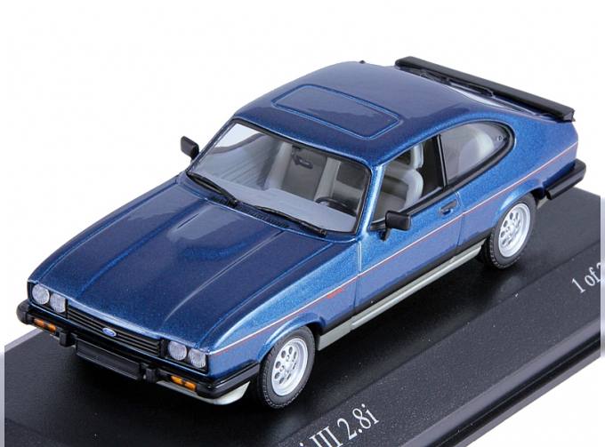 FORD Capri III (1982), blue / silver