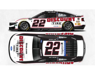 Ford Mustang #22 Joey Logano *Discount Tire*, white/black/red 2026