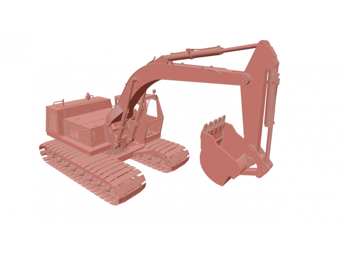 Сборная модель Экскаватор МТП-71А (моноблочная стрела), комплект для самостоятельной сборки