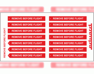 Цветное Фототравление для Remove Before Flight FABRIC