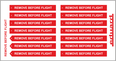 Цветное Фототравление для Remove Before Flight FABRIC