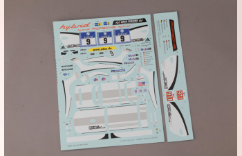 Декаль PORSCHE 911 "HYBID"2010 для моделей Fujimi