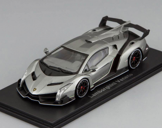 LAMBORGHINI Veneno, grey metallic with white stripe