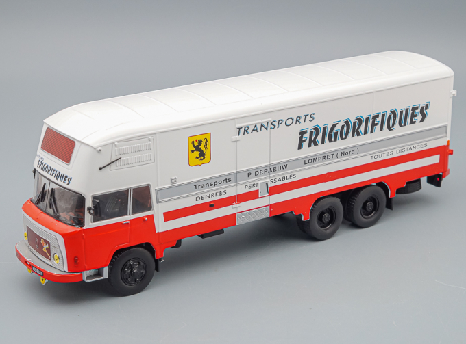 BERLIET GPRK 10 Fourgon Frigorifique Carrosserie Chéreau 1960, белый с красным