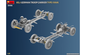 Сборная модель MERCEDES-BENZ 170vk German Military Troop Carrier 1936
